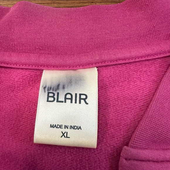 Blair‎ Floral Print Snap Front Cardigan Jacket Rose Design XL - Picture 3 of 8